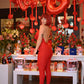 “SOFT” red jumpsuit